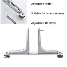 BIN Office Desk Divisore Morsetto Supporto Schermo Mobile Lega di Alluminio Mobile Piedi a mensola Equilibrio Schermo Piedi Schermo Fisso,Bianca
