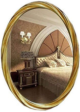 HFFFHA Specchio Decorativo Specchio da Bagno Europeo Ovale Semplice Moderno da Parete Specchio da Bagno per Toilette Specchio da Toilette per Bagno