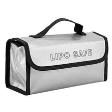 DERCLIVE Borsa di Sicurezza Portatile per Batteria Lipo a Prova di Esplosione Borse di Ricarica Resistenti alle Alte Temperature Grigio