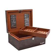 HYY-YY Paper High Gloss Paint Black Walnut Humidor Scatola di legno
