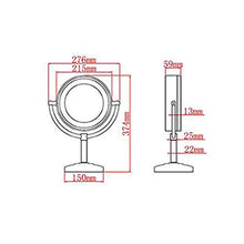 AJH Home Specchio da toeletta Specchio da Trucco Specchio da Trucco Specchio da toeletta Illuminato a LED Specchio ingranditore Specchio da Bagno Girevole a 360 Gradi SPE