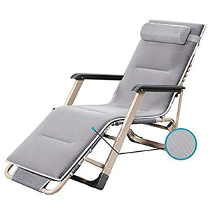 FACAZ Sedie da Giardino reclinabili Sedia da Giardino reclinabile Lettino Prendisole Pieghevole Sedia da Giardino a gravit脿 Zero con Cuscini Supporti da Spiaggia per Esterni Fino a 200 kg Gary Metal