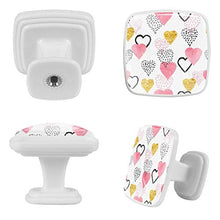Amore cuore 4 PCS Pomelli per Porta, Pomolo per Mobile, Pomelli per Mobili con Viti, Maniglia per Armadietto, Pomelli per Porta, Pomelli per Cassetti per Porta, Armadio, Cassetto e Credenza