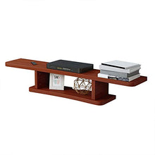 PQXOER-HO Mobile TV Parete Stand Media Audio/Video Console Armadi Floating TV (Colore : Rosso, Dimensione : 120x22x15cm)