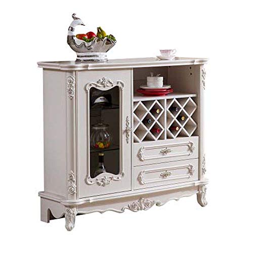 Cucina Mobili Credenza Governo di immagazzinaggio Governo Pranzo Simple White pensile,116 * 38 * 102cm