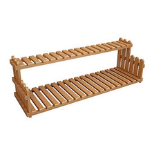 YIJIAHUI - Supporto per Piante, in Legno di bambù, da scrivania, per davanzale e Finestra, Legno, Naturale, 70 * 20 * 30cm