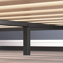 ZINUS Joseph 15 cm Telaio del letto con piattaforma in metallo | Base per materasso | Supporto per doghe in legno | Contenitore sotto al letto | Per adulti, bambini e teenager | 80 x 190 cm | Nero