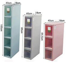 TXXM, cassettiera con cuciture e cassetti, per riporre cassetti, armadietti da bagno, cucina, colore: rosa chiaro, dimensioni: 4 strati)