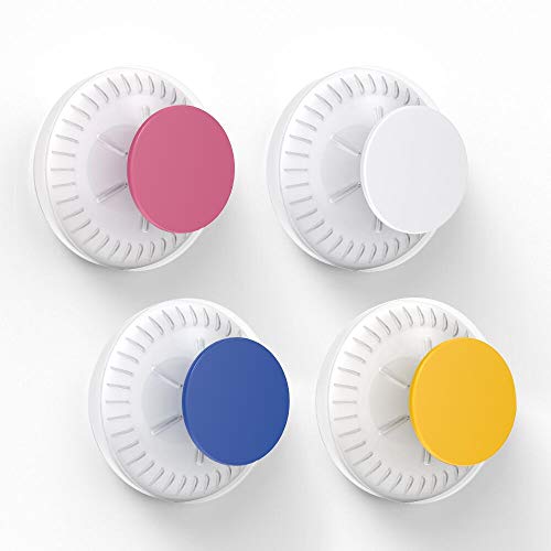 Luxear 4PZ Ganci a Ventosa Resistenti per Bagno Gancio Ventosa Forte Senza Forare Ganci Appendiabiti Impermeabile Ganci Ventose per Portasciugamani Bagno Doccia Cucina Parete Accappatoio Asciugamani
