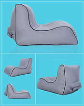 XinQing-Divano Pigro Singolo Disegno Pieghevole Portatile all'aperto del Letto di Aria di Viaggio della Spiaggia del sofà del sofà Gonfiabile Pigro Portatile 120 × 80 × 80cm (Color : Dark Blue)