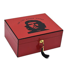Scatola di immagazzinaggio Cigar Humidor - cedro spagnolo Legno Havana Cigar Box finitura lucida cerniere dorati Humidor Grande capacità Cigar Box di stoccaggio con l'igrometro mantenerlo fresco perfe