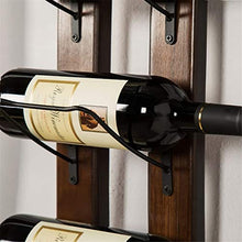 Classico Retro Montaggio a Parete in Metallo Wine Rack Bottiglia Legno Mensola for ristoranti, Bar, Quotidiano Home Furnishings (Hold 6 Bottiglie) Lunghezza: 110 Centimetri