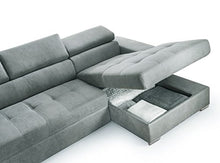 Casarreda Store Divano Letto angolare Ancona con Chaise Longue Contenitore DX/SX