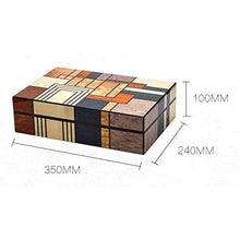 Minmin Cigar Box Idratante Gabinetto Legno di Cedro Fodera Grana del legno Parquet grande capacità alcoholized Cigar Box, 350x240x100mm accessori del sigaro (Size : 350x240x100mm)
