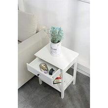 Comodino Bianco Con Cassetto, Camera Da Letto in Legno MDF Bianco, Tavolino Per Divano E Salotto Tavolino Da Divano 46x35xH60. Tavolino Da Salotto