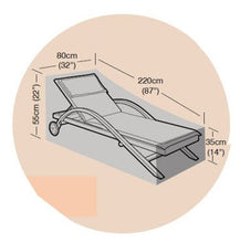 HBCOLLECTION Deluxe Polyestere Copri Telo di Copertura per Sdraio, Lettino da Giardino 220cm