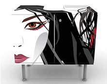 Mobile per lavabo Design Asian Girl 60x55x35cm, Basso, Larghezza: 60cm, Regolabile, mobiletto da lavandino, lavandino, mobiletto da lavabo, lavabo, mobiletto, Bagno, Bagnetto, Mobile da Bagno