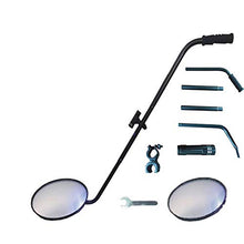 Hfyg Specchio Traffico sotto Veicolo Ispezione Mirror - 30 Centimetri Diametro di Sicurezza Specchio con Ruote