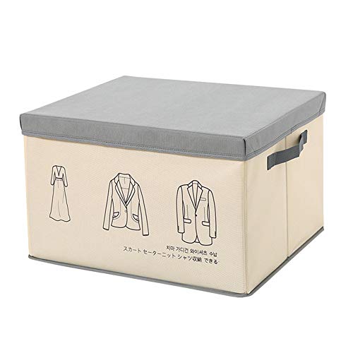 YWRD Storage Container Organizer Box Scatola Porta Giochi Bambini scatole per cubetti di stoccaggio scatole di immagazzinaggio cubo Gray,Small