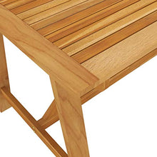 FAMIROSA Tavolo da Giardino 140x70x73,5 cm in Massello di Acacia
