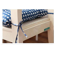 Hanhan, set di 6 cuscini imbottiti per sedia da pranzo, sedie da cucina, giardino, con cinghie, 45 x 45 cm, lavabili, viola