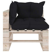 SKM Set Divani da Giardino Pallet 7 pz con Cuscini in Legno di Pino (157.76kg) -6279