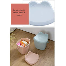Sgabello di stoccaggio plastica può sedersi Scatola di immagazzinaggio Multifunzione Scatola di immagazzinaggio 31 * 26 * 32 cm LCSHAN (Color : Pink)