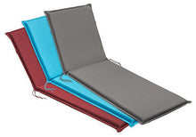 sleepling 193932 Cuscino per lettini da Giardino, 190 x 58 x 6 cm, Grigio