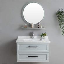 Set di Mobiletti Specchio e Lavabo Mobile da Bagno Semplice Bagno Bagno Mobile Armadio Combinazione Balcone in Ceramica lavabo (Color : Gray, Size : 53x80x53cm)