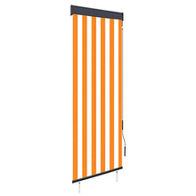 vidaXL - Tenda avvolgibile per esterni, 60 x 250 cm, colore: Bianco/Arancione