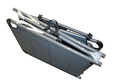Meerweh - Lettino da giardino pieghevole XXL con parasole regolabile, in schiuma ad asciugatura rapida, 200 x 70 x 37 cm, colore: Grigio