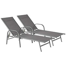 Harbour Housewares Sussex Giardino Sdraio da Spiaggia Letto - Regolabile Reclining Patio Esterno Mobili - Grey