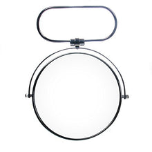 TUKA Pieghevole Specchio Bagno per Trucco 10X Ingranditori, 8" Doppio Specchio Cosmetico con Piedistallo, ø 20 cm Specchio da Tavolo per Trucco e Rasatura, 2 Facciate Vanity Mirror, TKD3125-10x