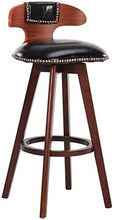 BDLYZ Yxsd Bar Stool pranza Sedia con Schienale e poggiapiedi Naturali Gambe in Legno massello con attenuato Pad Designer contemporanea for Office Lounge Pranzo Cucina