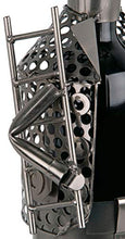 Brubaker Porta Bottiglia da Vino dal Raffinato Design spazzacamino - Scultura in Metallo con Biglietto d'auguri
