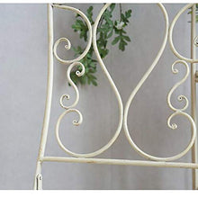 Panchina da giardino per sedie da giardino in ferro battuto in stile europeo, Doppie sedie decorative nel cortile del giardino con balcone, Panca per il tempo libero Mall con schienale e braccioli