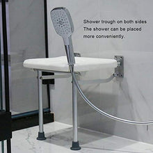 Sgabello per Bagno Anziana Donna Incinta Antiscivolo Vasca da Bagno Sedia da Parete Pieghevole Sgabello per Doccia Sgabello in Bianco Peso capacità 180 kg