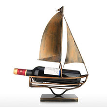 Too-arts Portabottiglie per Vino dal Design Portabottiglie da Vino a Vela Iron Art Portabottiglie da Vino Creativo Europeo Portabottiglie Classico Decorazione Pratica Champagne e Nero