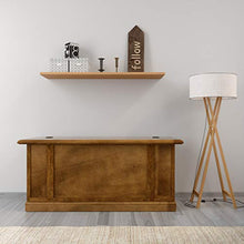 Homemania 1015_PF Cassapanca Alma, Noce in Legno, 100 x 35 x 45 cm