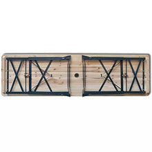 Festnight Tavolo Pieghevole da birreria 179x50x75/105 cm in Legno di Pino