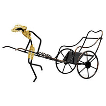 RongWang Portabottiglie da Vino Stand Rickshaw Decor Caddy Piano d'appoggio da Tavolo Portabottiglie Portabottiglie da Vino Regalo da Cucina per la casa Mensola per Vino