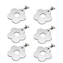 Meirrai Ganci Fermatovaglia da Giardino Clip Tovaglie in Metallo Pesi per Tovaglia con Clip Tovaglia in Acciaio Inossidabile Clip Antivento per Tovaglia da Picnic per Feste Giardino, 6 Pezzi(Flowers)