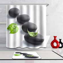 LIYAN Combinazione Bagno. Immagini Chiare E Colori Vivaci Rendono Il Tuo Bagno Pieno di Vita. Accessori da Bagno. Pietra Nera. Foglie Verdi.