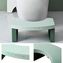 Niduo Bear Bagno Step Up Sgabello Sgabello in Plastica Addensato Sgabello per Sedile in Plastica, Donne Incinte WC A Poggiapiedi 2 Pezzi,Verde