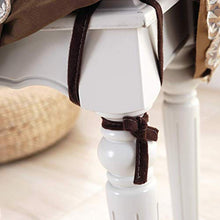 XHNXHN Cuscini per sedie Trapuntati Europei, Antiscivolo in Pizzo Arricciato Sgabello Cuscino del Sedile Divano Multi-Dimensioni Cuscini per sedie da Pranzo Piano Fodera per Sgabello con Lacci Cham