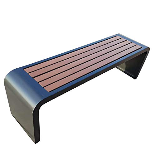 outdoor product Panchina da terrazza panchina da Esterno, Panchine pubbliche dello Stadio, Sedile per Il Tempo Libero Quadrato in plastica anticorrosiva in Ferro battuto, Adatto per Prato, Veranda