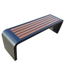 Panchina da terrazza panchina da esterno, Sede di svago del cortile quadrato di legno di plastica anticorrosiva del ferro battuto, Panchine dello stadio e panchine pubbliche, Adatto per prato, veran