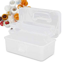 TMISHION Scatola portaoggetti per Medicina Domestica Portatile con Custodia Portatile, con Maniglia Portatile, 2 Dimensioni(L)