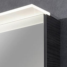 Fackelmann - Set di mobili da Bagno appesi con lavabo e Specchio a LED, 100 cm, 3 Pezzi, Colore: Marrone Scuro