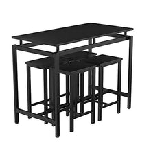 DAKEUR Set Tavolo e sgabelli da Bar unità da Bar per la casa 5 Pezzi Set Sala da Pranzo Sgabelli da Bar e Tavolo da Colazione Set Tavolo e sedie da Cucina Set 4 tavoli e sedie salvaspazio Set 4 per